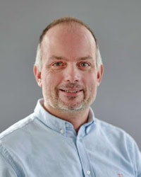 Portræt af Lasse Petterson, chef for Teknisk Afdeling, Filadelfia