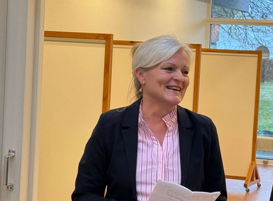 Foto af chefsygeplejerske Signe Madsen ved sit jubilæum, 2025