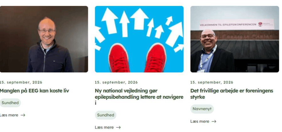 Udsnit af tre historier fra Epilepsinyhedsbrevet september 2026